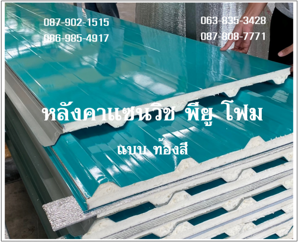 หลังคาแซนวิช พียู เขียวบางจาก ท้องเขียวบางจาก