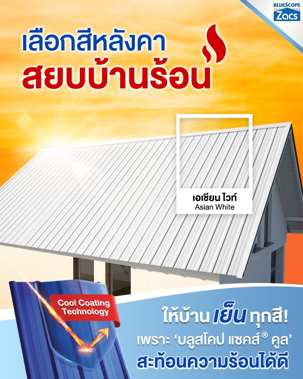 เอเชี่ยน ไวท์ บลูสโคป แซคส์ (BLUESCOPE ZACS®)